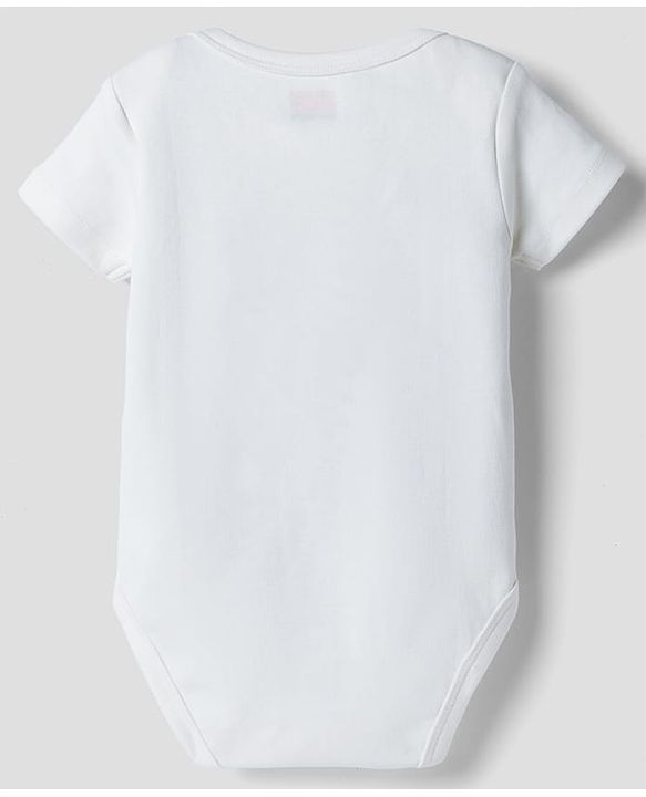 Babyhug 100% Pure Superfine 100% Cotton Knit Half Sleeves Solid Onesies Pack of 5 - Multicolor