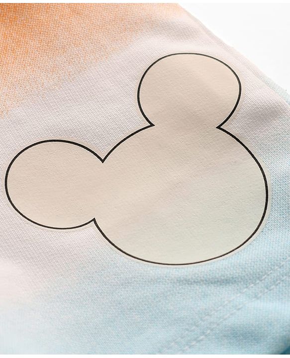 Babyhug Disney Single Jersey Knit Half Sleeves Tie & Dye T-Shirt & Shirts Set with Mickey Mouse Graphic - Multicolor