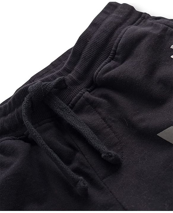 Pine Kids Looper Knit Full Length Lounge Pant With Speed Squad Print - Black