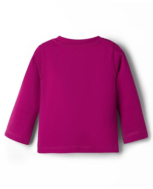 Babyhug Cotton Knit Full Sleeves T-Shirt & Pajama Night Suit with Sweet Dreams Print - Dark Pink