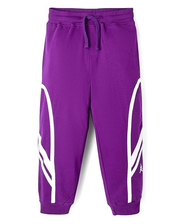 Pine Kids 100% Cotton Knit Full Length Lounge Pant - Purple