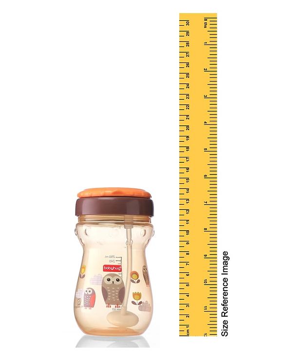 Babyhug Weighted Straw Sipper Orange - 360 ml