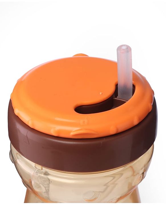 Babyhug Weighted Straw Sipper Orange - 360 ml