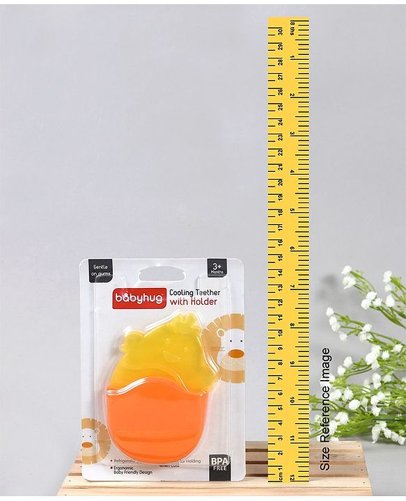 Babyhug Chicken Water Filled Teether With Holder - Yellow