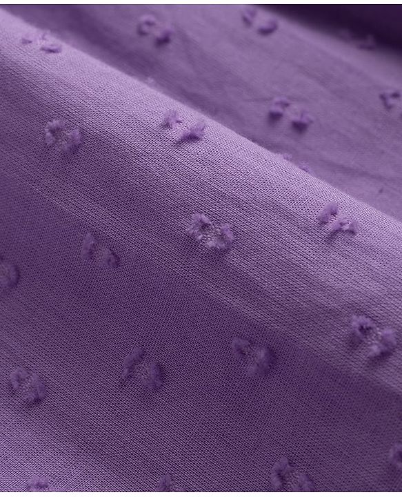 Pine Kids Rayon Woven Full Sleeves Floral Printed & Sequinned Kurta & Chudidar Set With Dupatta - Purple