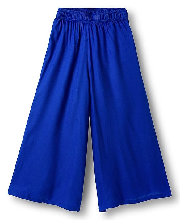 Pine Kids Woven Printed Indo Western  Kurti Palazo Set - Royal Blue
