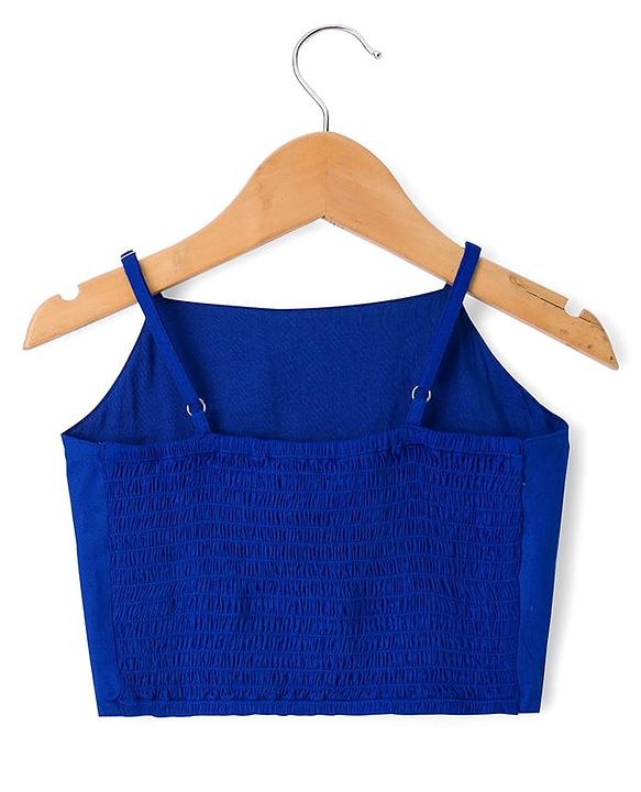 Pine Kids Woven Printed Indo Western  Kurti Palazo Set - Royal Blue