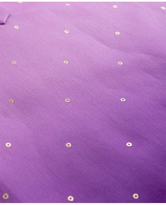 Pine Kids Woven Full Sleeves Kurta Pyjama Set With Ombre Effect - Purple