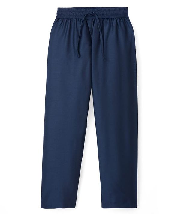 Pine Kids Woven Full Sleeves Kurta Pajama Set with Jacket & Floral Print - Navy Blue
