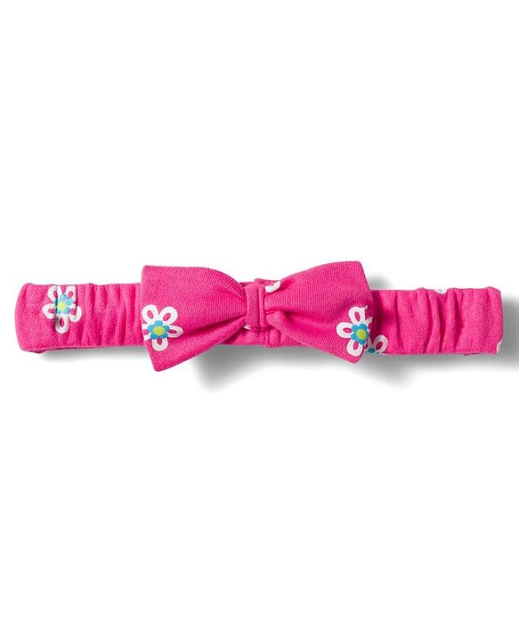 Babyhug 100% Cotton Knit Frill Sleeves Onesie with Hairband & Booties Set with Floral Print - Pink