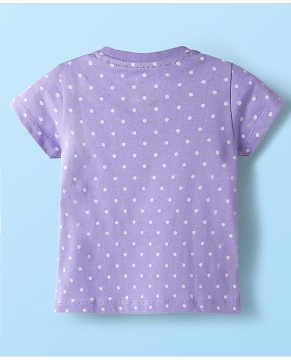 Babyhug Disney Single Jersey knit Half Sleeves T-Shirts with Marie Graphic Pack of 3 - Multicolor