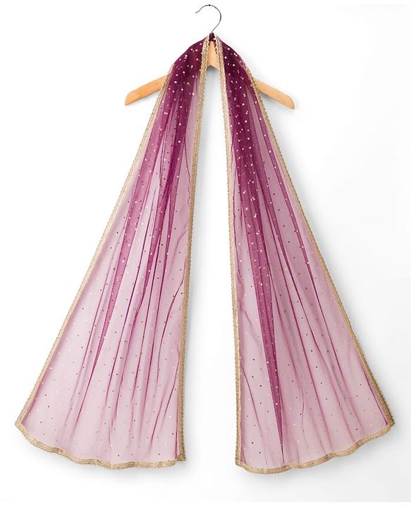 Pine Kids Woven Half Sleeves Embroidered Choli Lehenga Set With Dupatta - Multicolour