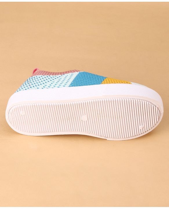 Cute Walk by Babyhug Slip On Casual Shoes with Stripe Detailing - Grey