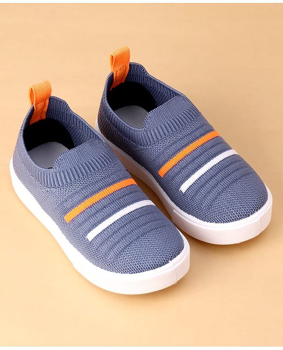 Cute Walk by Babyhug Slip On Casual Shoes with Stripe Detailing - Blue