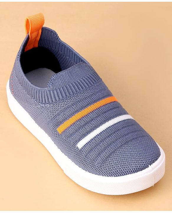 Cute Walk by Babyhug Slip On Casual Shoes with Stripe Detailing - Blue