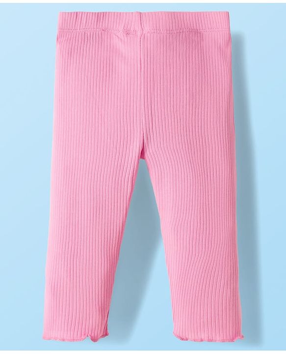 Babyhug Single Jersey Knit Full Sleeves Top & Leggings Set With Floral Print - Multicolor