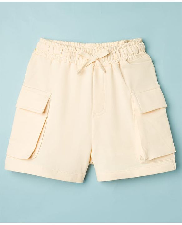 Pine Kids Cotton Knit Sleeveless Solid Top & Shorts Set - Light Green