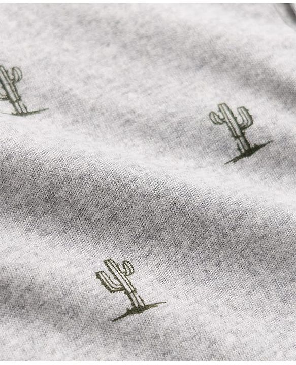 Babyhug 100% Cotton Half Sleeves Cactus Printed Polo T-Shirt & Short Set - Grey & Dark Green