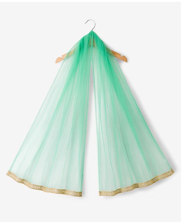 Pine Kids Woven Full Sleeves Floral Printed & Embroidered Kurti & Chudidar Set With Dupatta - Sea Green