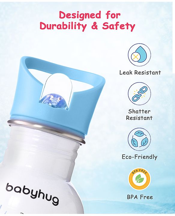 Babyhug Disney Frozen Theme Stainless Steel Color Changing Magic Bottle Multicolor - 600ml| Leak Resistant| BPA Free| Rust Proof| Food Grade 304 SS| Soft Silicone Spout