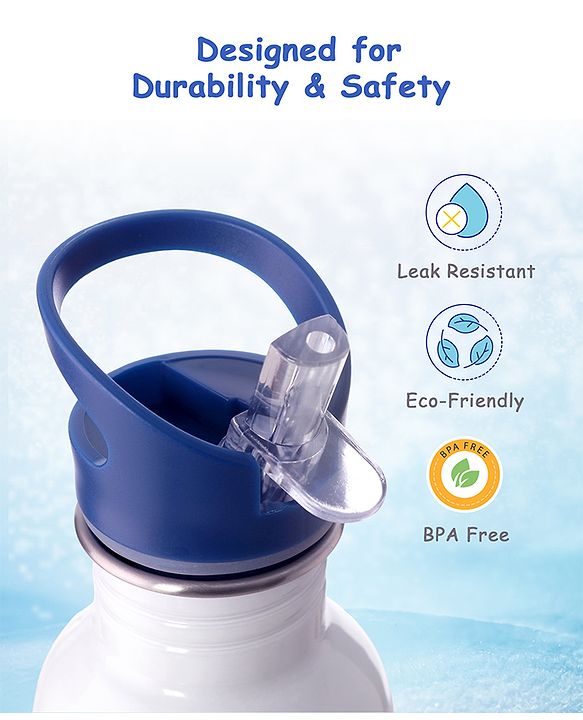 Babyhug Marvel SpiderMan Theme Stainless Steel Color Changing Magic Bottle Multicolor - 600ml| Leak Resistant| BPA Free| Rust Proof| Food Grade 304 SS| Soft Silicone Spout
