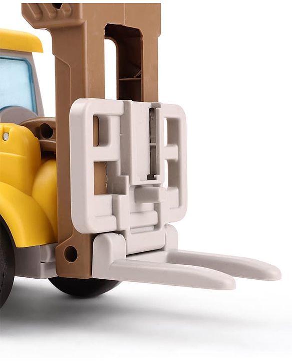 Babyhug Press & Go Mini Bulldozer & Driller Truck Toy with Flexible Joints for Toddlers| Early Learning & Development| Pretend Play Toy| Fun Toy for 3+ Years Kids |BIS Certified| Pack of 2