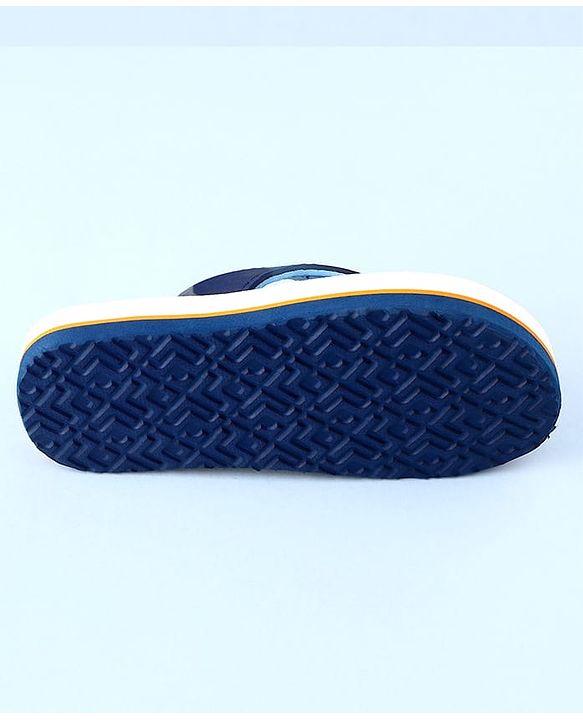 Pine Kids Slip On Beach Theme Printed & Striped Flip Flop - Blue