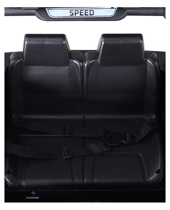 Babyhug POBO Battery Operated Ride on Jeep with Music & LED Lights - Blue| Rechargeable Battery| Openable Doors| Built-in Music & AUX|Remote Control|Easy to Assemble| Forward Reverse & Swing Function