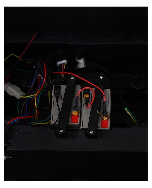 Babyhug POBO Battery Operated Ride on Jeep with Music & LED Lights - Blue| Rechargeable Battery| Openable Doors| Built-in Music & AUX|Remote Control|Easy to Assemble| Forward Reverse & Swing Function