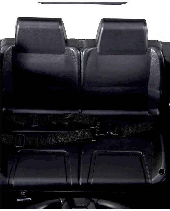 Babyhug Battery Operated Ride on Jeep with LED Lights - Red| Rechargeable Battery| Openable Doors| Built-in Music & AUX| Remote Control| Easy to Assemble| Forward Reverse & Swing| Indoor Outdoor Toy