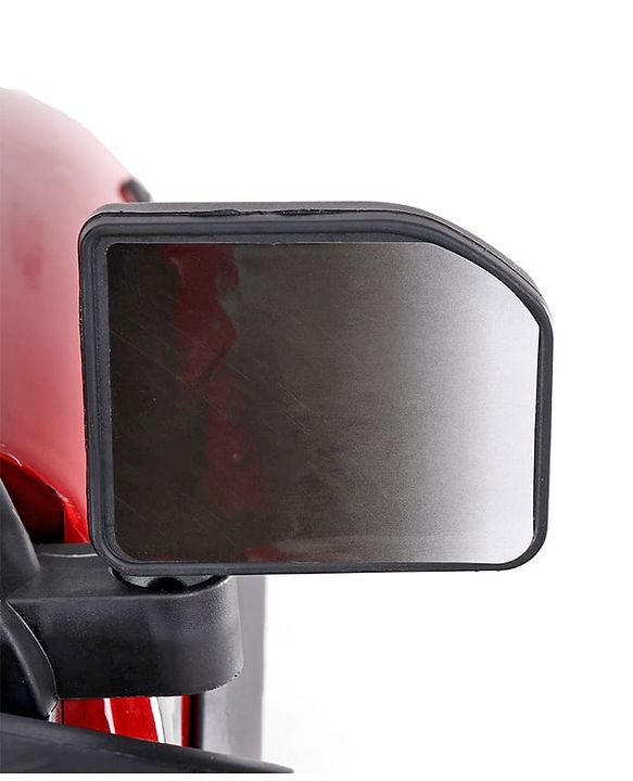 Babyhug Battery Operated Ride on Jeep with LED Lights -Red| Rechargeable Battery| Openable Doors| Built-in Music & AUX| Remote Control| Easy to Assemble| Forward Reverse & Swing| Indoor Outdoor Toy