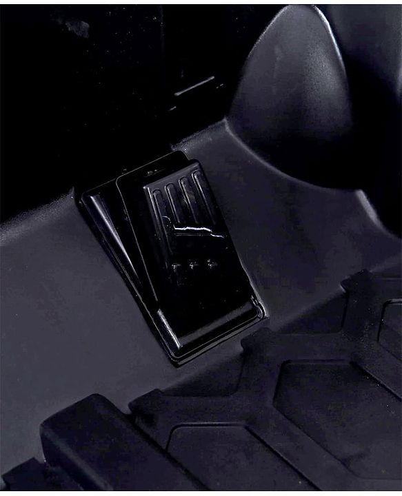 Babyhug Battery Operated Ride on Jeep with LED Lights -Red| Rechargeable Battery| Openable Doors| Built-in Music & AUX| Remote Control| Easy to Assemble| Forward Reverse & Swing| Indoor Outdoor Toy