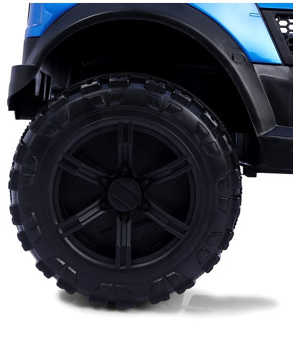 Babyhug Battery Operated Ride on Jeep with LED Lights -Red| Rechargeable Battery| Openable Doors| Built-in Music & AUX| Remote Control| Easy to Assemble| Forward Reverse & Swing| Indoor Outdoor Toy