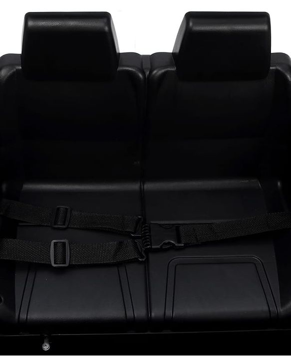 Babyhug Battery Operated Ride on Jeep with LED Lights -Red| Rechargeable Battery| Openable Doors| Built-in Music & AUX| Remote Control| Easy to Assemble| Forward Reverse & Swing| Indoor Outdoor Toy