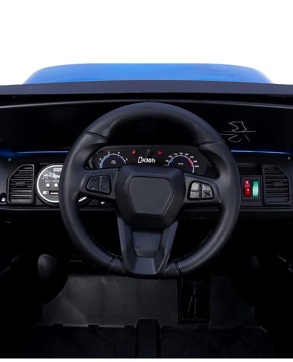 Babyhug Battery Operated Ride on Jeep with LED Lights -Red| Rechargeable Battery| Openable Doors| Built-in Music & AUX| Remote Control| Easy to Assemble| Forward Reverse & Swing| Indoor Outdoor Toy