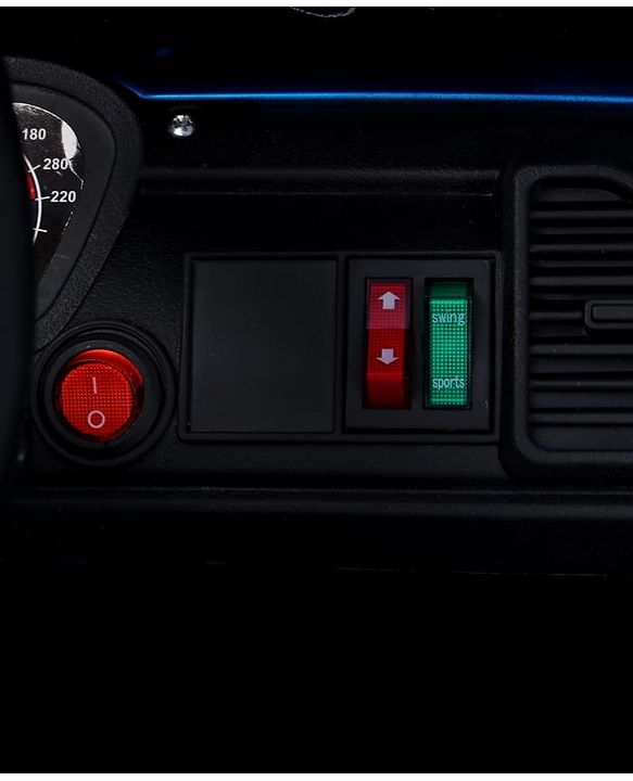 Babyhug Battery Operated Ride on Jeep with LED Lights -Red| Rechargeable Battery| Openable Doors| Built-in Music & AUX| Remote Control| Easy to Assemble| Forward Reverse & Swing| Indoor Outdoor Toy