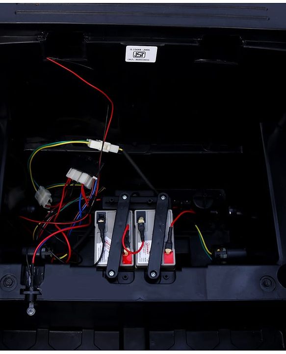 Babyhug Battery Operated Ride on Jeep with LED Lights -Red| Rechargeable Battery| Openable Doors| Built-in Music & AUX| Remote Control| Easy to Assemble| Forward Reverse & Swing| Indoor Outdoor Toy