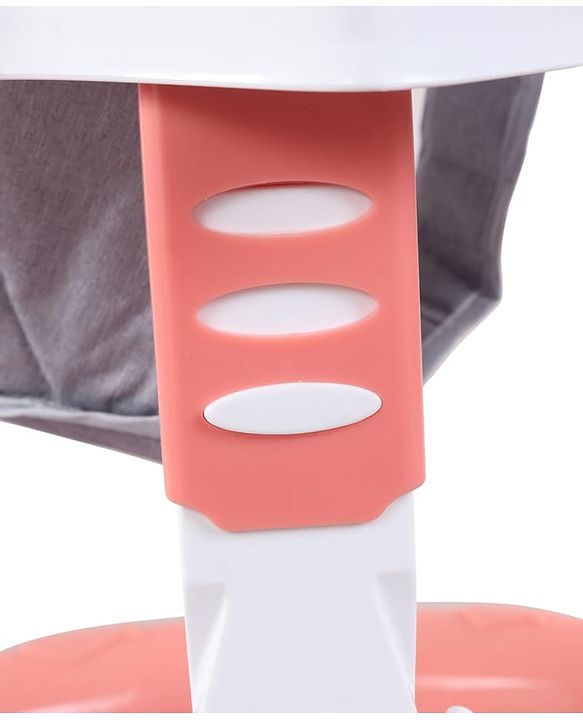 Babyhug 360° Musical Baby Walker with Lights  Grey| 3-Level Height Adjustment| Detachable Play & Feeding Tray| Compact Fold| Smooth Swivel Wheels| Cushioned Seat| 624 Months| Removable Foot Mat
