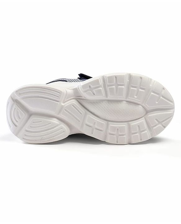 Cute Walk by Babyhug Velcro Closure Solid Sneaker Shoes - Navy Blue