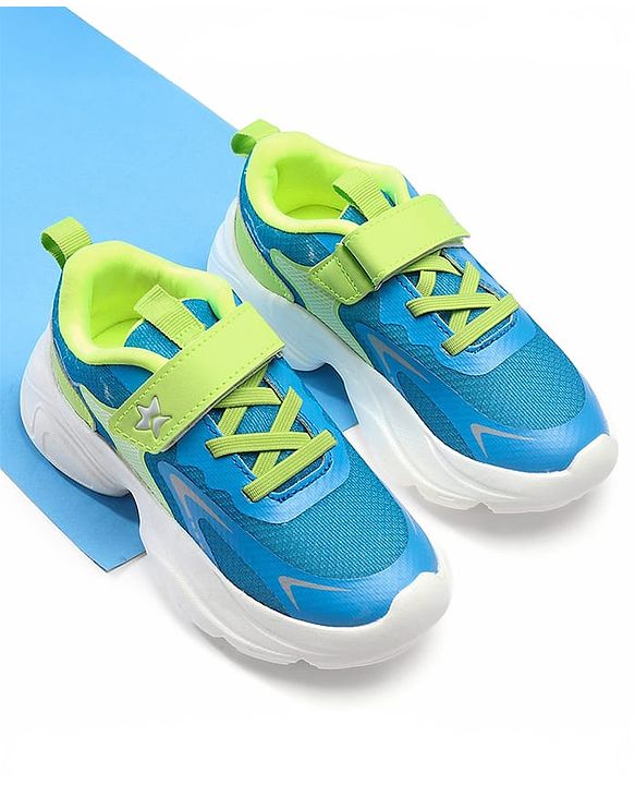 Cute Walk by Babyhug Velcro Closure Solid Sneaker Shoes - Navy Blue