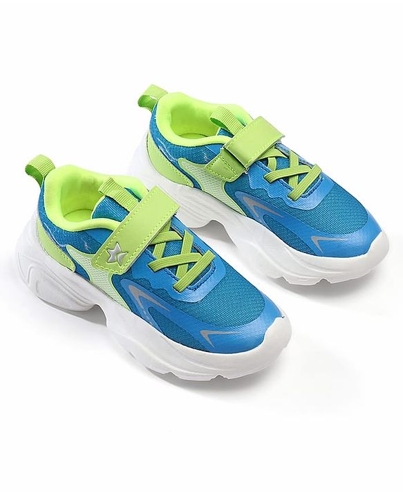 Cute Walk by Babyhug Velcro Closure Solid Sneaker Shoes - Navy Blue