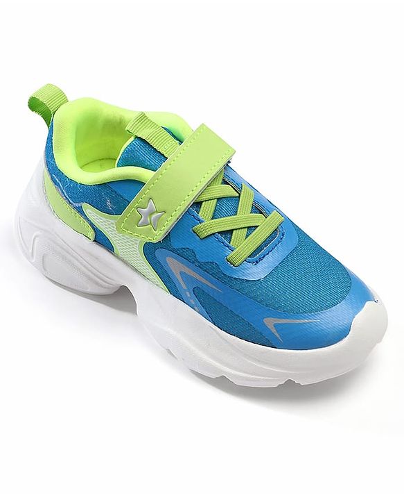 Cute Walk by Babyhug Velcro Closure Solid Sneaker Shoes - Navy Blue