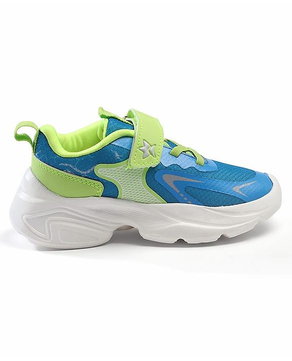 Cute Walk by Babyhug Velcro Closure Solid Sneaker Shoes - Navy Blue
