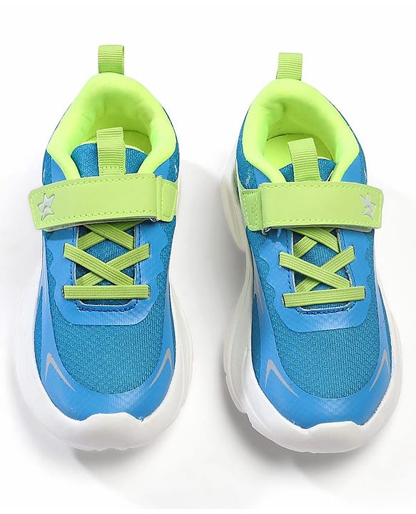 Cute Walk by Babyhug Velcro Closure Solid Sneaker Shoes - Navy Blue