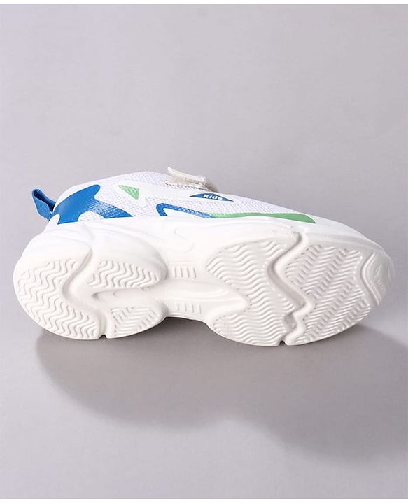 Cute Walk by Babyhug Velcro Closure Solid Sneaker Shoes - White
