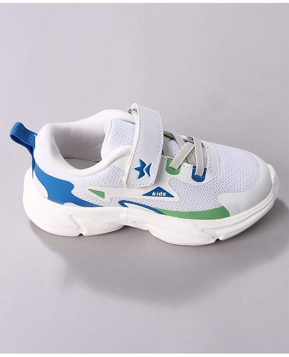 Cute Walk by Babyhug Velcro Closure Solid Sneaker Shoes - White