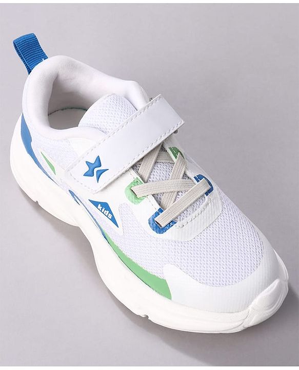 Cute Walk by Babyhug Velcro Closure Solid Sneaker Shoes - White