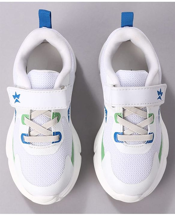 Cute Walk by Babyhug Velcro Closure Solid Sneaker Shoes - White