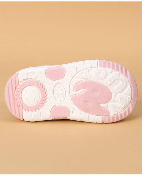 Cute Walk by Babyhug Velcro Closure Casual Shoes With Animal Applique - Purple