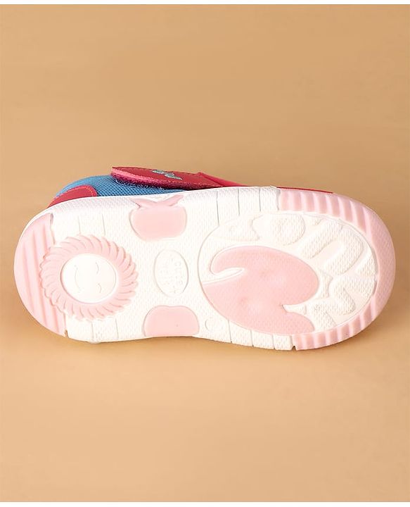 Cute Walk by Babyhug Velcro Closure Casual Shoes With Animal Applique - Purple